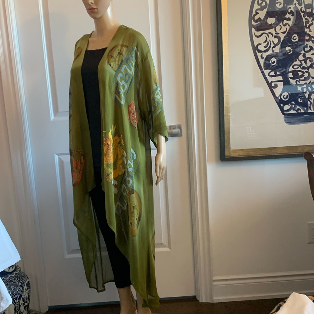 100% SILK Semi sheer topper